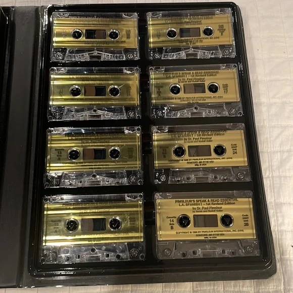 Pumsleur language program Spanish Simon & Schuster audio cassette tapes 30 units